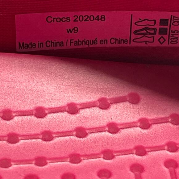 Crocs Woman's Pink Busy Fay Slip On Ballet Dance Flats Size 9 - Picture 7 of 8